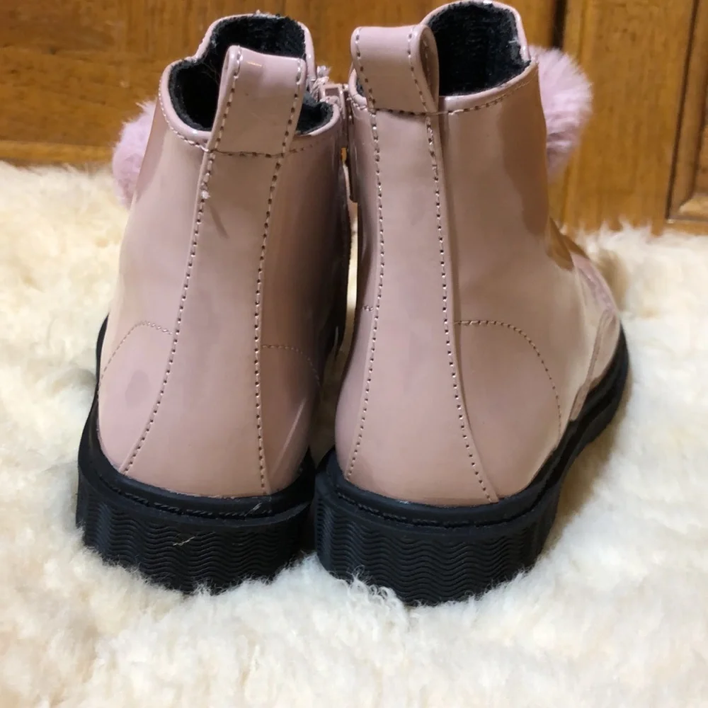 Rachel Kids Girl Lil Paxton Pink Moto Boots